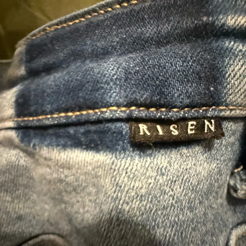 Trendy Light Blue Flare Jeans - Picture 5 of 6